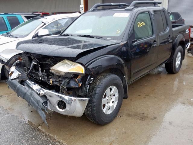 1N6AD07U15C421696 - 2005 NISSAN FRONTIER C BLACK photo 2