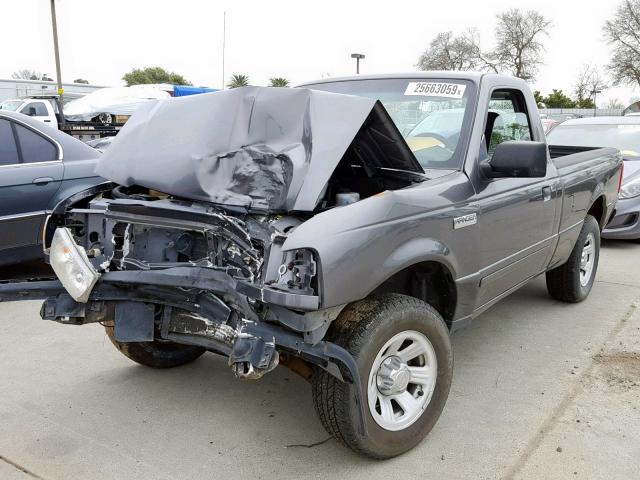 1FTYR10D27PA32614 - 2007 FORD RANGER GRAY photo 2