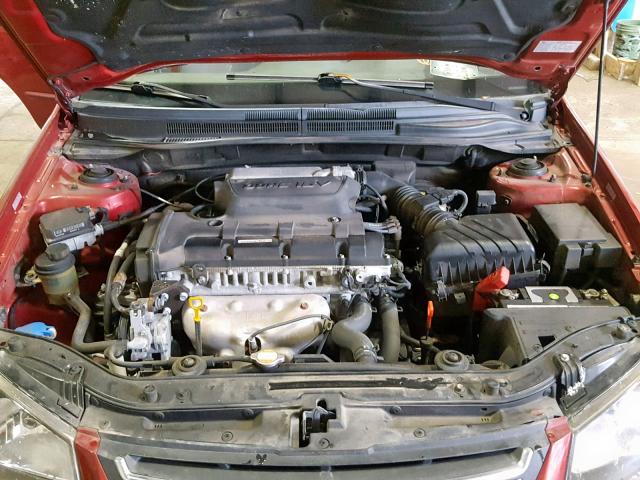 KNAFE221995667059 - 2009 KIA SPECTRA EX MAROON photo 7