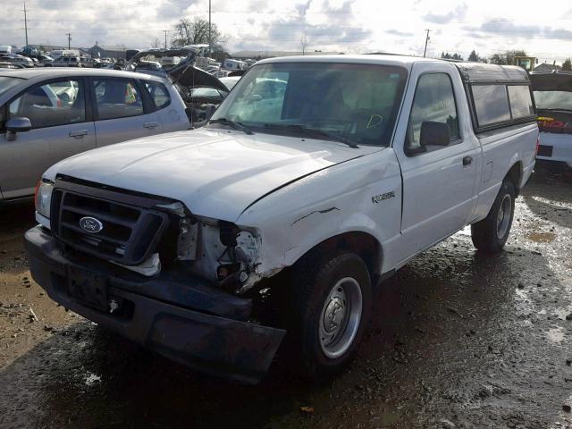 1FTYR10D04PB01456 - 2004 FORD RANGER WHITE photo 2