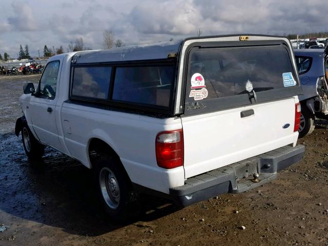 1FTYR10D04PB01456 - 2004 FORD RANGER WHITE photo 3