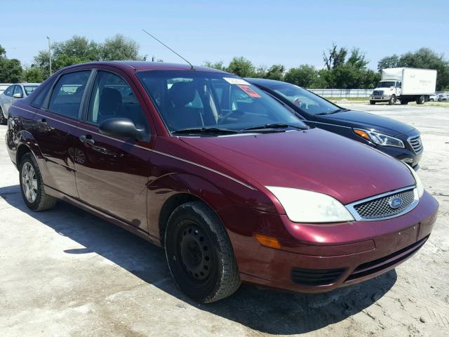 1FAHP34NX7W278181 - 2007 FORD FOCUS ZX4 MAROON photo 1