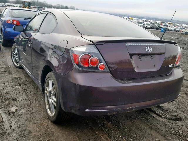 JTKDE3B75A0312453 - 2010 TOYOTA SCION TC Бордовый фото 3