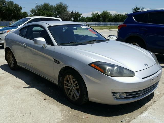 KMHHM66D78U280729 - 2008 HYUNDAI TIBURON GS SILVER photo 1