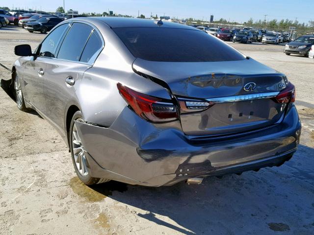 JN1EV7AP7JM590500 - 2018 INFINITI Q50 LUXE GRAY photo 3