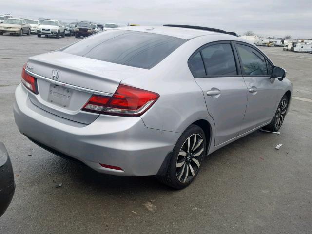 19XFB2F96EE018524 - 2014 HONDA CIVIC EXL SILVER photo 4