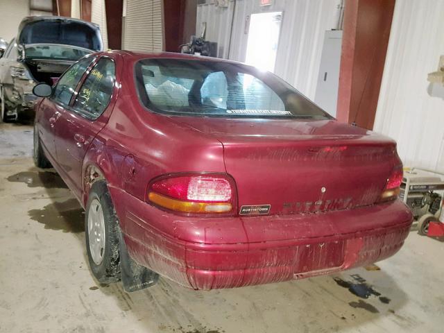 1B3EJ46X1WN158035 - 1998 DODGE STRATUS RED photo 3