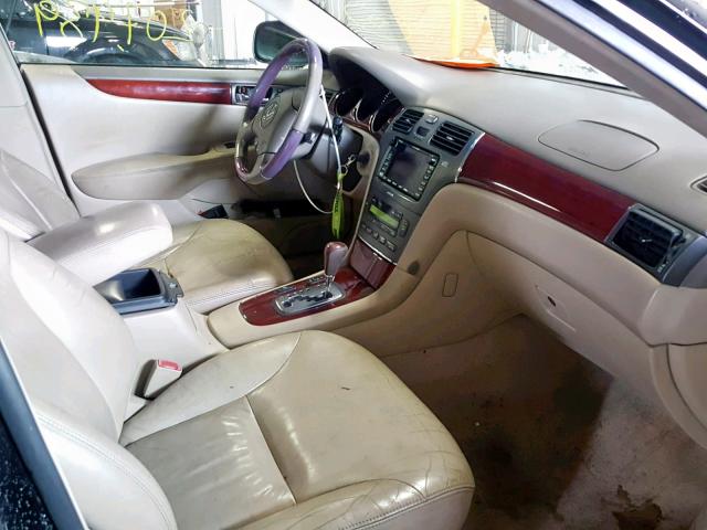 JTHBF30G130138686 - 2003 LEXUS ES 300 BLACK photo 5