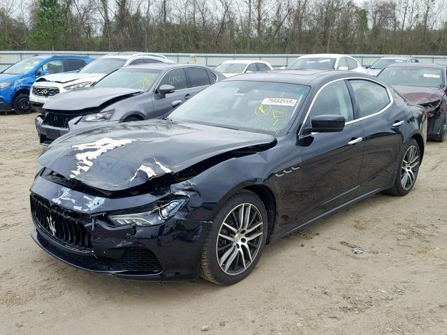 ZAM57XSA9F1146332 - 2015 MASERATI GHIBLI BLACK photo 2