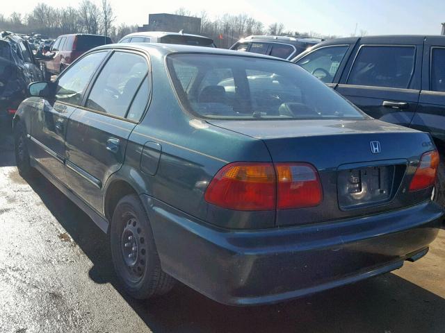 2HGEJ6610YH565850 - 2000 HONDA CIVIC BASE GREEN photo 3