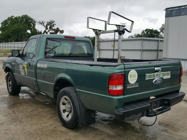 1FTYR10U27PA49252 - 2007 FORD RANGER GREEN photo 3