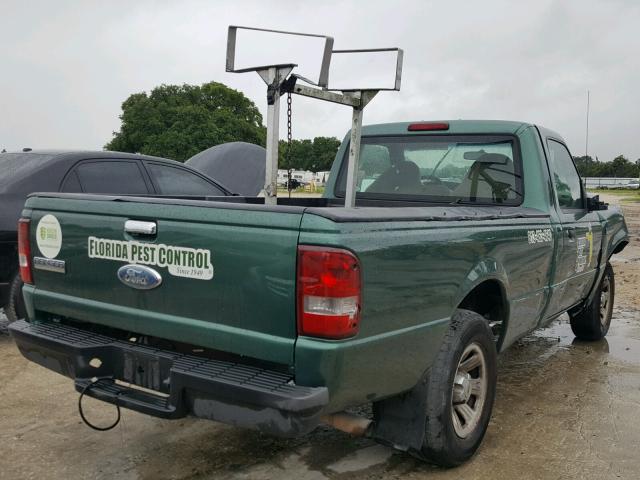 1FTYR10U27PA49252 - 2007 FORD RANGER GREEN photo 4