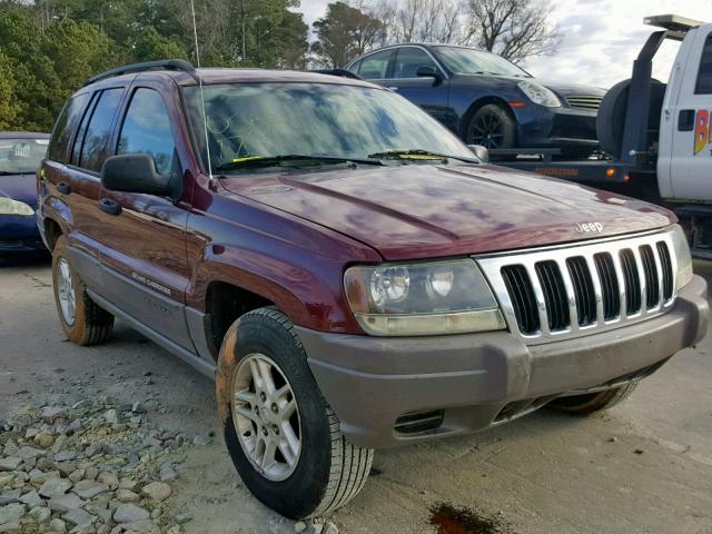 1J4GW48S63C576716 - 2003 JEEP GRAND CHER MAROON photo 1