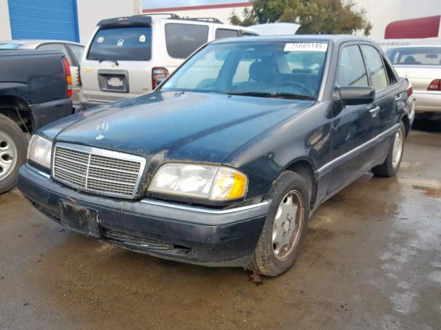 WDBHA28E5SF240204 - 1995 MERCEDES-BENZ C 280 BLACK photo 2