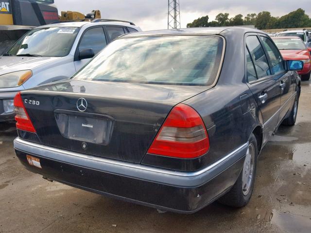 WDBHA28E5SF240204 - 1995 MERCEDES-BENZ C 280 BLACK photo 4