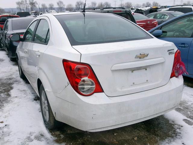 1G1JB5SHXC4114432 - 2012 CHEVROLET SONIC LS 白色 照片 3
