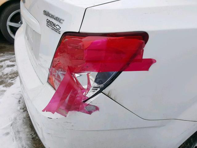 1G1JB5SHXC4114432 - 2012 CHEVROLET SONIC LS 白色 照片 9