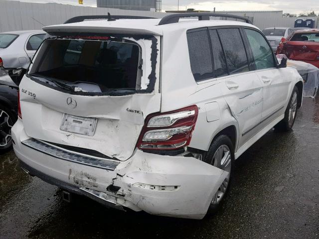 WDCGG8JB4EG288848 - 2014 MERCEDES-BENZ GLK 350 4M WHITE photo 4