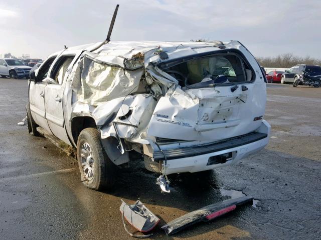 1GKFK16388R270066 - 2008 GMC YUKON XL K WHITE photo 3