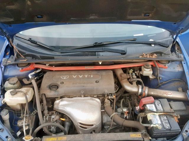 JTKDE167060131511 - 2006 TOYOTA SCION TC BLUE photo 7