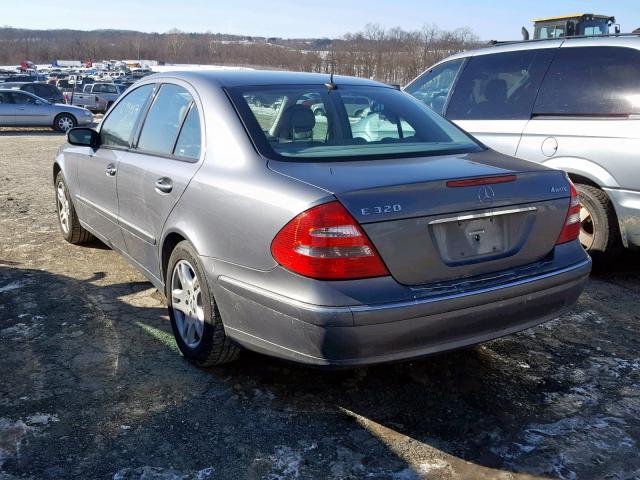 WDBUF82J25X175352 - 2005 MERCEDES-BENZ E 320 4MAT GRAY photo 3