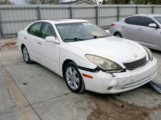 JTHBA30G055129255 - 2005 LEXUS ES 330 WHITE photo 1