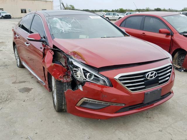 5NPE34AF1FH079181 - 2015 HYUNDAI SONATA SPO RED photo 1