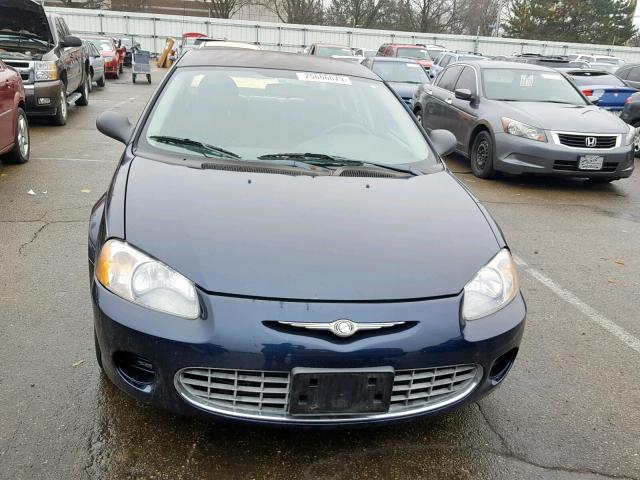 1C3EL46R42N279098 - 2002 CHRYSLER SEBRING LX BLUE photo 9