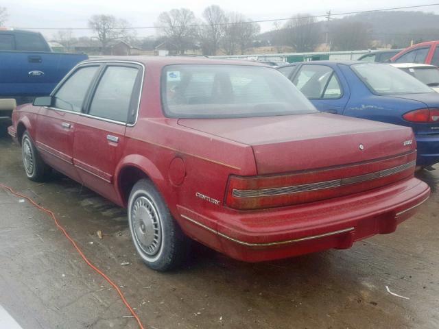 3G4AG55M3RS602434 - 1994 BUICK CENTURY SP BURGUNDY photo 3