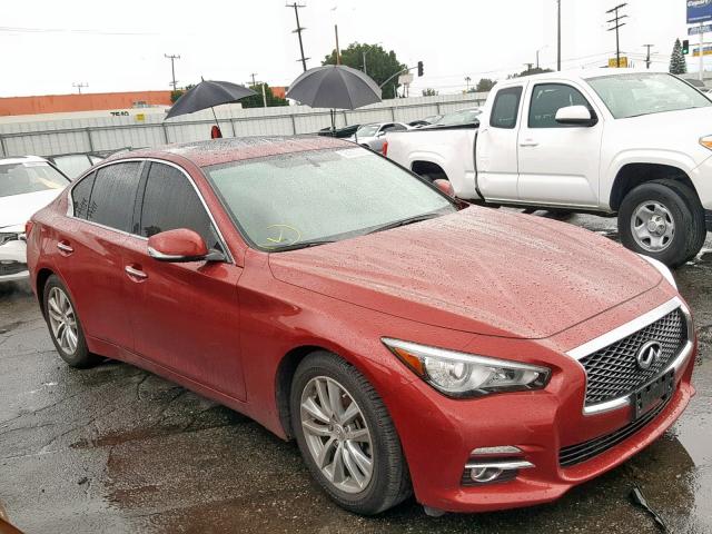 JN1BV7AP1FM355908 - 2015 INFINITI Q50 BASE RED photo 1