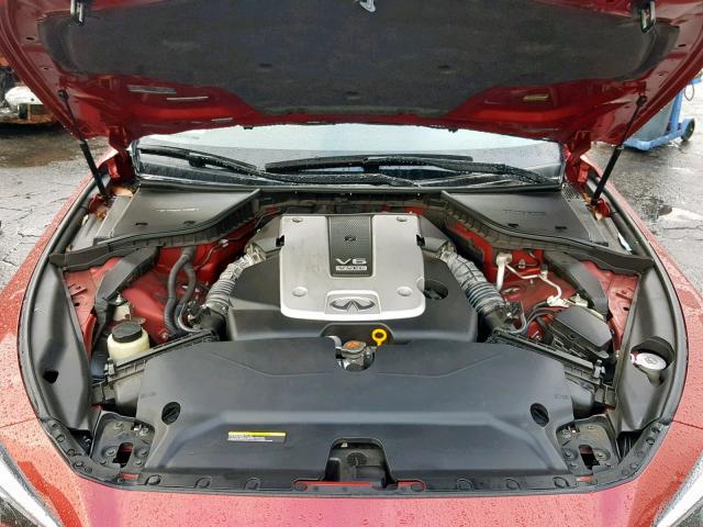 JN1BV7AP1FM355908 - 2015 INFINITI Q50 BASE RED photo 7