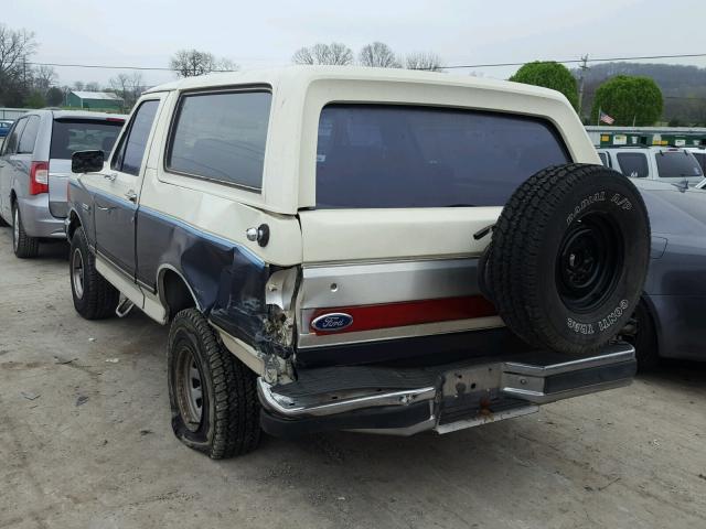 1FMEU15N6JLA13366 - 1988 FORD BRONCO U10 WHITE photo 3