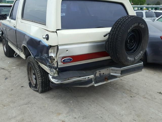 1FMEU15N6JLA13366 - 1988 FORD BRONCO U10 WHITE photo 9