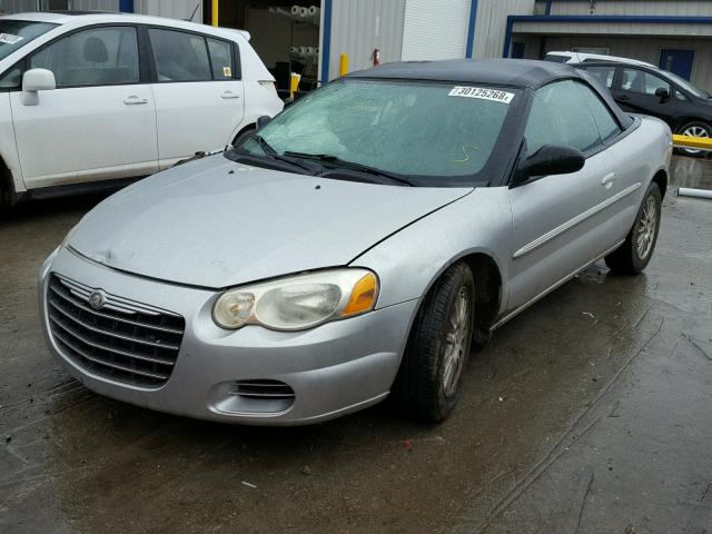 1C3EL45X14N421300 - 2004 CHRYSLER SEBRING LX SILVER photo 2