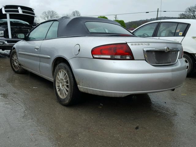 1C3EL45X14N421300 - 2004 CHRYSLER SEBRING LX SILVER photo 3