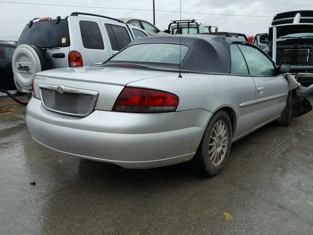 1C3EL45X14N421300 - 2004 CHRYSLER SEBRING LX SILVER photo 4