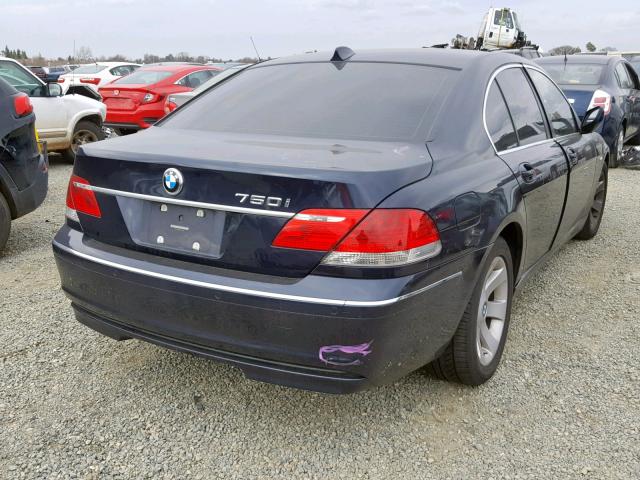 WBAHL83587DT10784 - 2007 BMW 750 BLUE photo 4