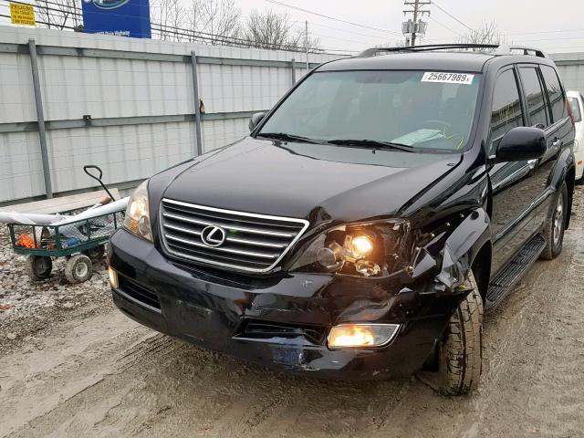 JTJBT20X880156725 - 2008 LEXUS GX 470 BLACK photo 2