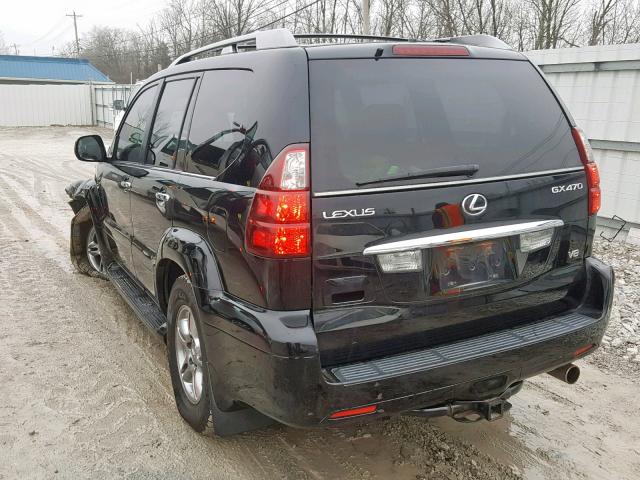 JTJBT20X880156725 - 2008 LEXUS GX 470 BLACK photo 3