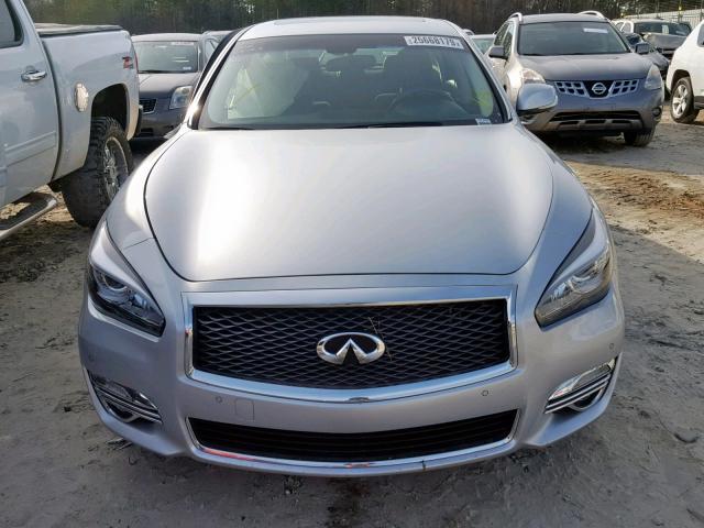 JN1BY1AP2HM740630 - 2017 INFINITI Q70 3.7 SILVER photo 9