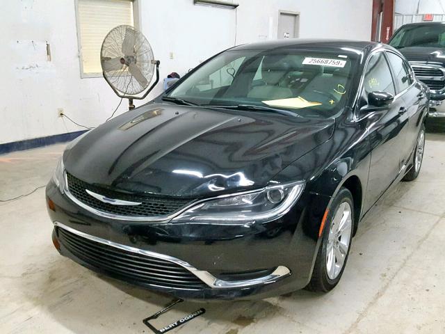 1C3CCCABXFN680110 - 2015 CHRYSLER 200 LIMITE BLACK photo 2