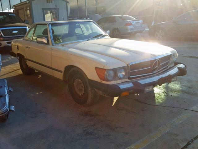 WDBBA45CXFA023948 - 1985 MERCEDES-BENZ 380 SL YELLOW photo 1