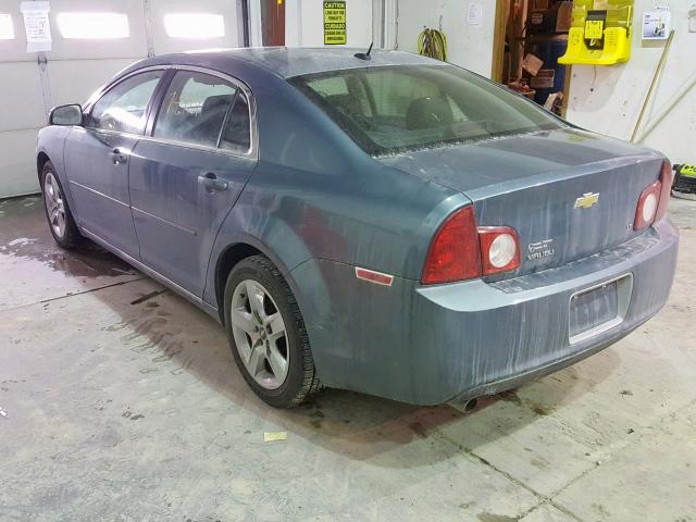 1G1ZH57B99F156125 - 2009 CHEVROLET MALIBU 1LT BLUE photo 3