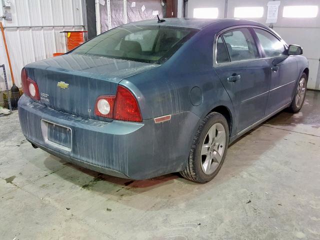 1G1ZH57B99F156125 - 2009 CHEVROLET MALIBU 1LT BLUE photo 4