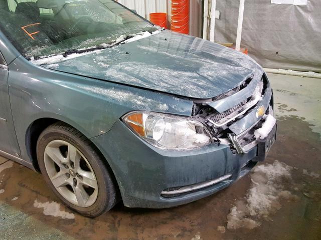 1G1ZH57B99F156125 - 2009 CHEVROLET MALIBU 1LT BLUE photo 9