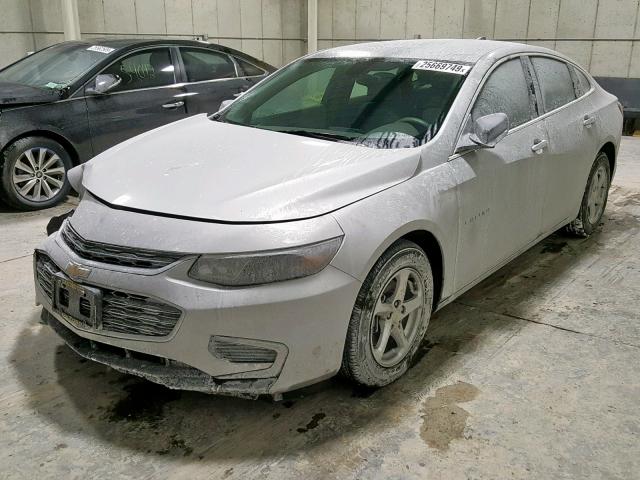 1G1ZB5ST6JF200314 - 2018 CHEVROLET MALIBU LS SILVER photo 2