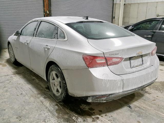 1G1ZB5ST6JF200314 - 2018 CHEVROLET MALIBU LS SILVER photo 3