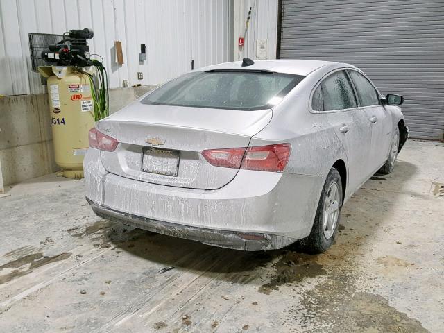 1G1ZB5ST6JF200314 - 2018 CHEVROLET MALIBU LS SILVER photo 4