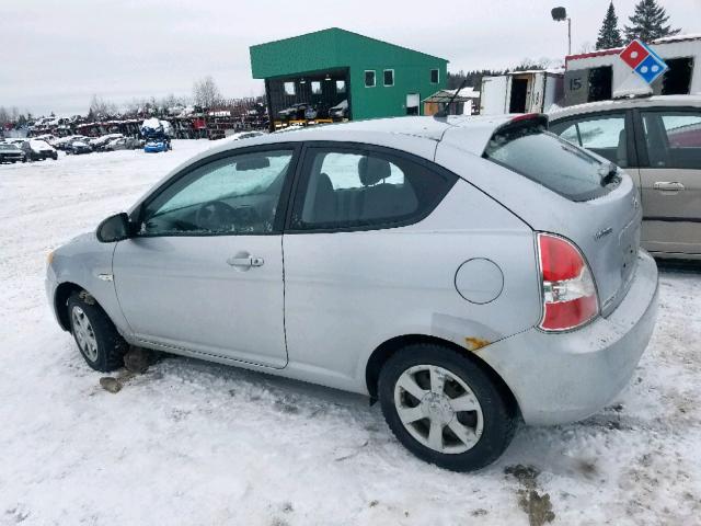 KMHCN35C37U011804 - 2007 HYUNDAI ACCENT BAS SILVER photo 3