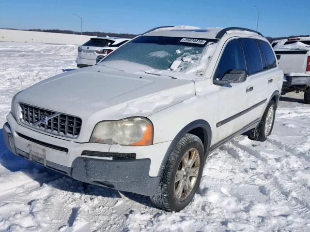 YV1CZ91H541045148 - 2004 VOLVO XC90 T6 WHITE photo 2